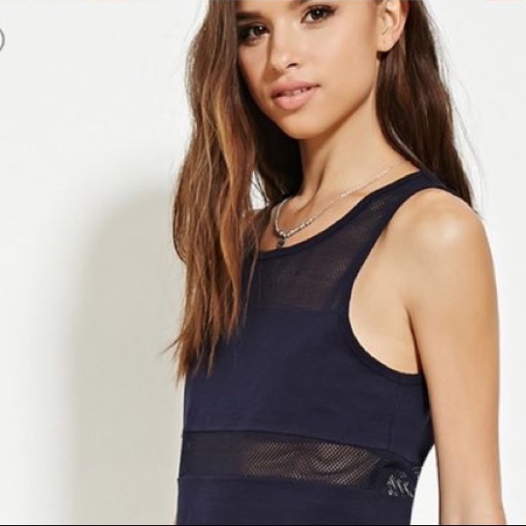 FOREVER 21 Tank Top w/ Mesh Panels - Picture 8 of 8